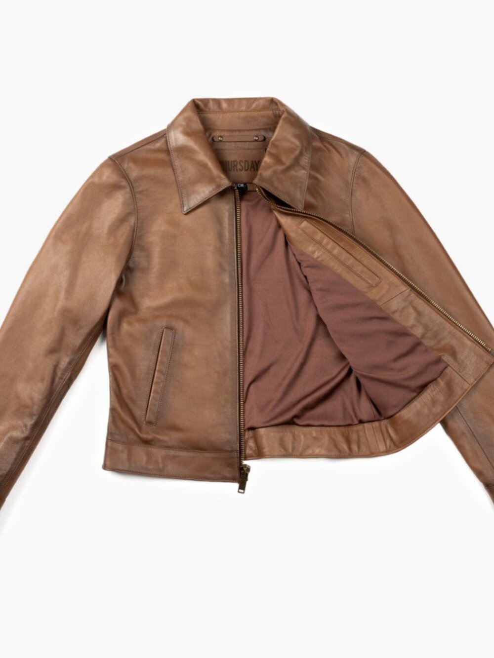 Thursday Edition Jacket in Walnut Leather - Picture 9 of 10